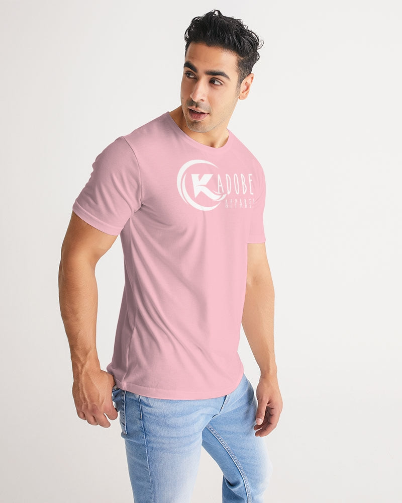 Kadobe Classic Pink Men Short Sleeve Crew Neck T-Shirt