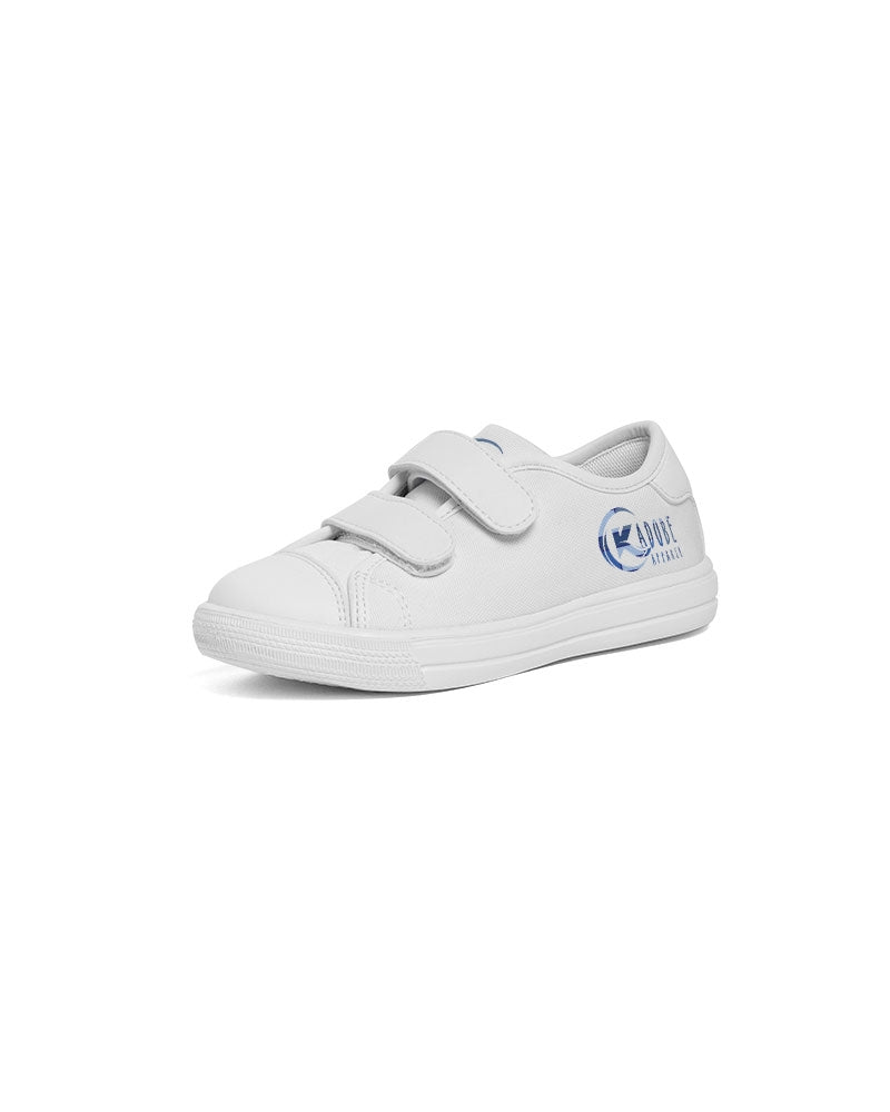 Exclusive Kadobe Abstract Blue Boxes Logo Kids Velcro Sneaker