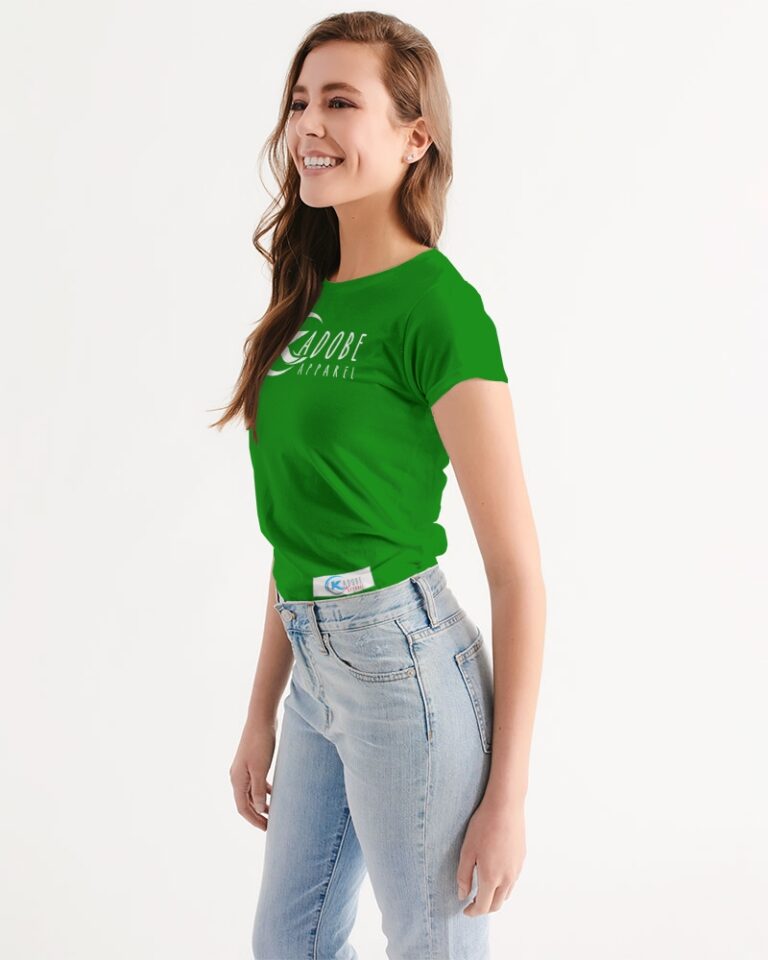 Kadobe Classic Green Women’s Short Sleeve Crew Neck T-Shirt