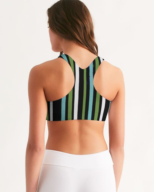 Kadobe Women Emerald Mirage Seamless Sports Bra