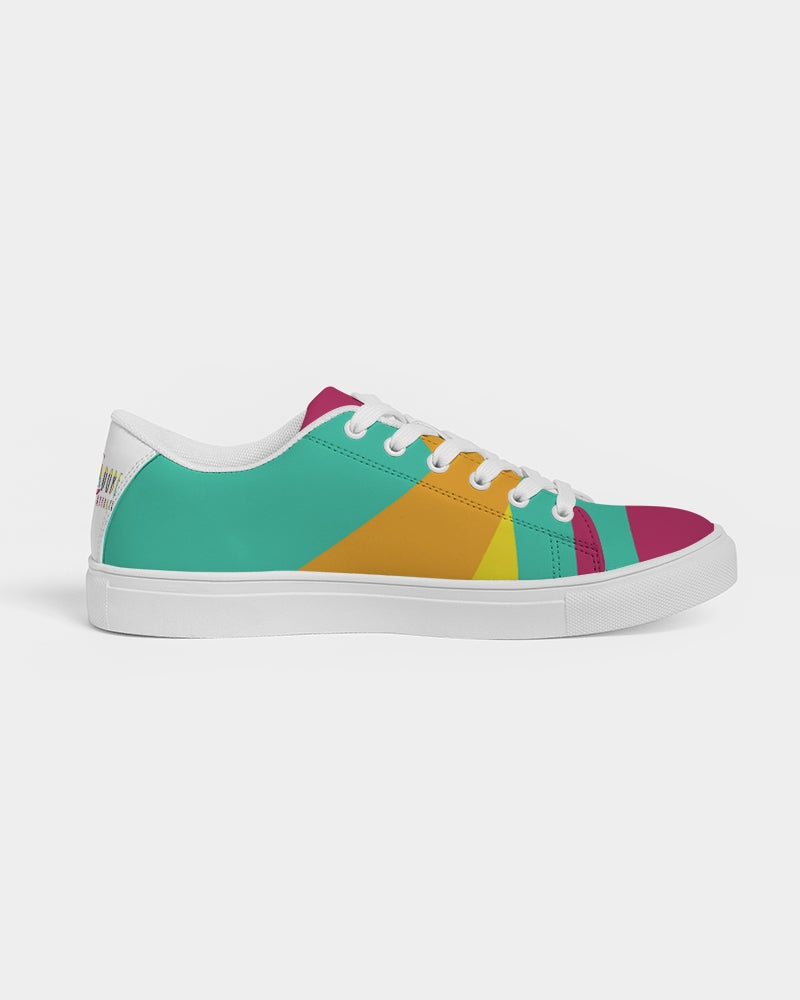 Kadobe Modern Stipe Concept Men’s Faux-Leather Sneaker