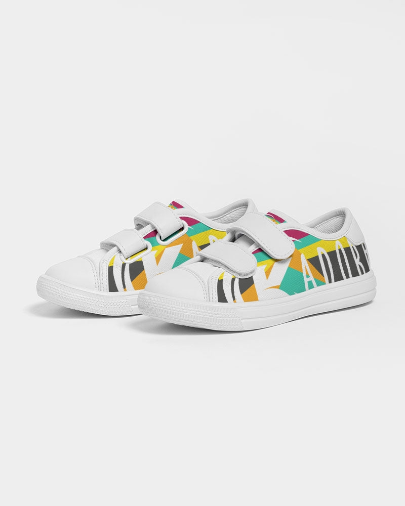 Exclusive Kadobe Modern Stripe Concept 2.0 Logo Kids Velcro Sneaker