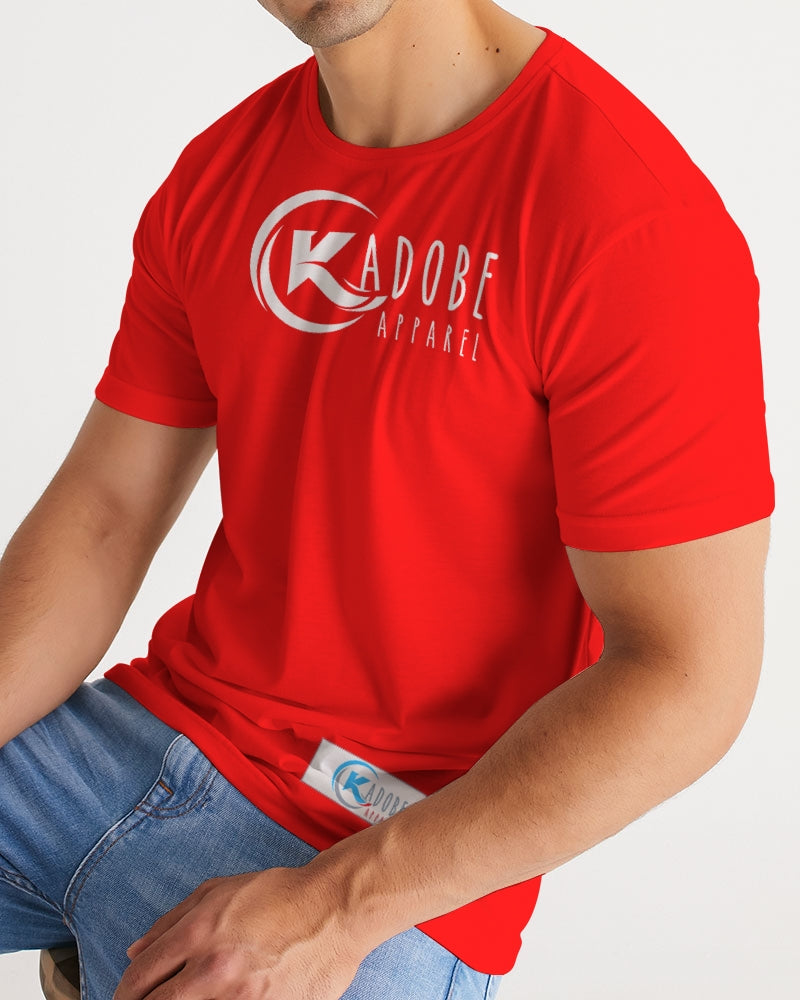 Kadobe Classic Red Men Short Sleeve Crew Neck T Shirt