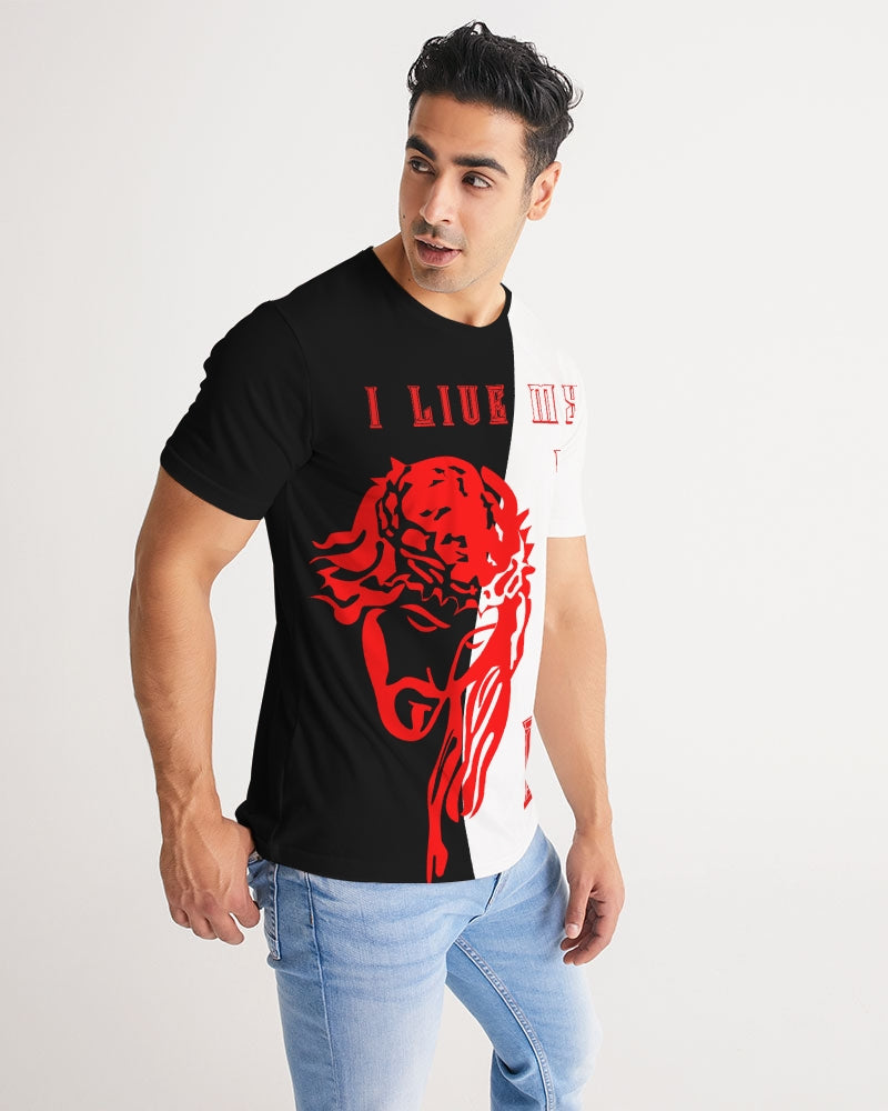 Kadobe I Live My Life On God Crew Neck Short Sleeve T Shirt