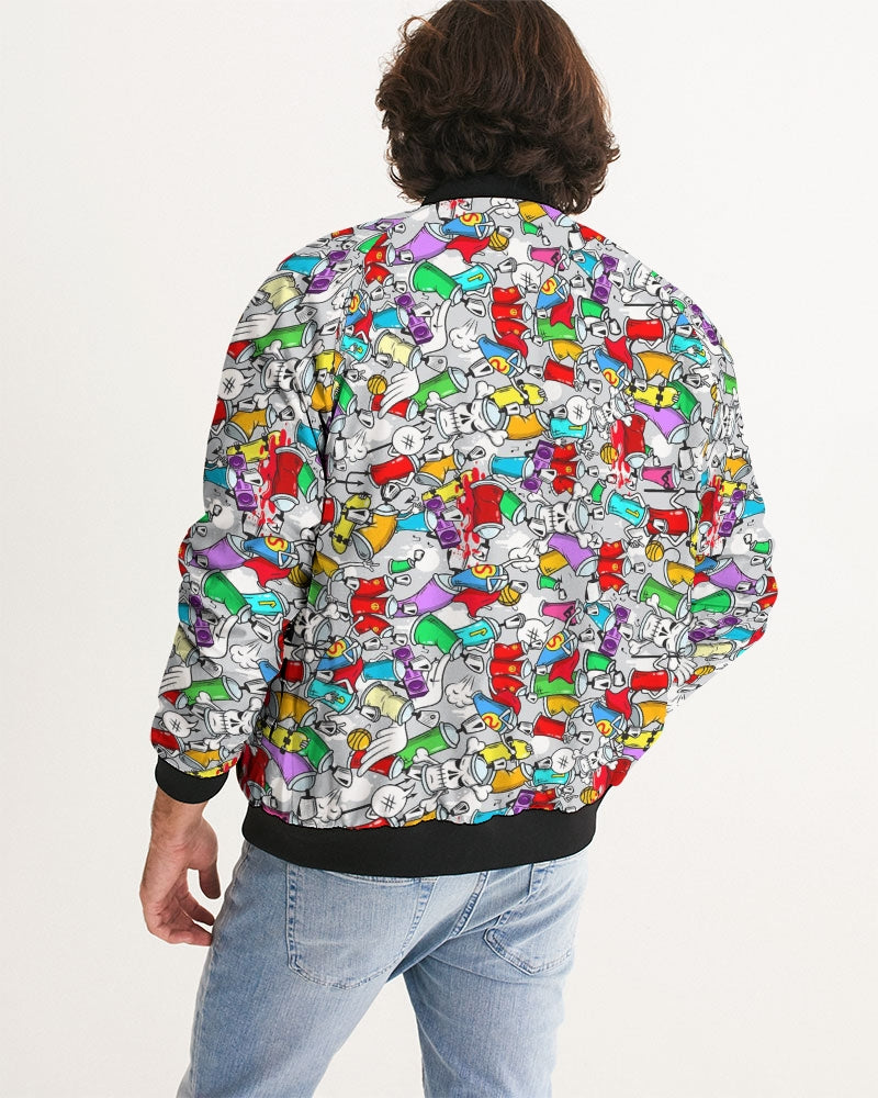 Kadobe Street Skull Graffiti Men’s Bomber Jacket