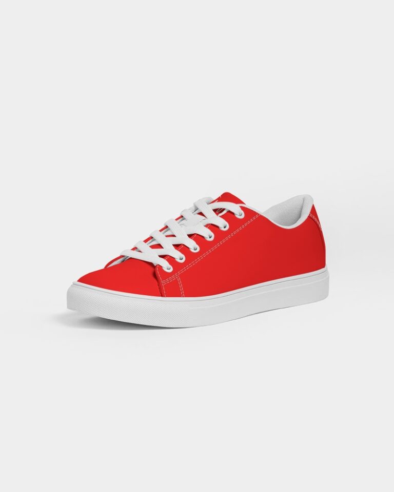 Kadobe Classic Red Women’s Faux-Leather Sneaker