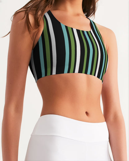 Kadobe Women Emerald Mirage Seamless Sports Bra