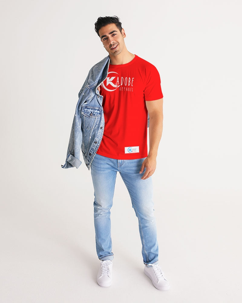 Kadobe Classic Red Men Short Sleeve Crew Neck T Shirt