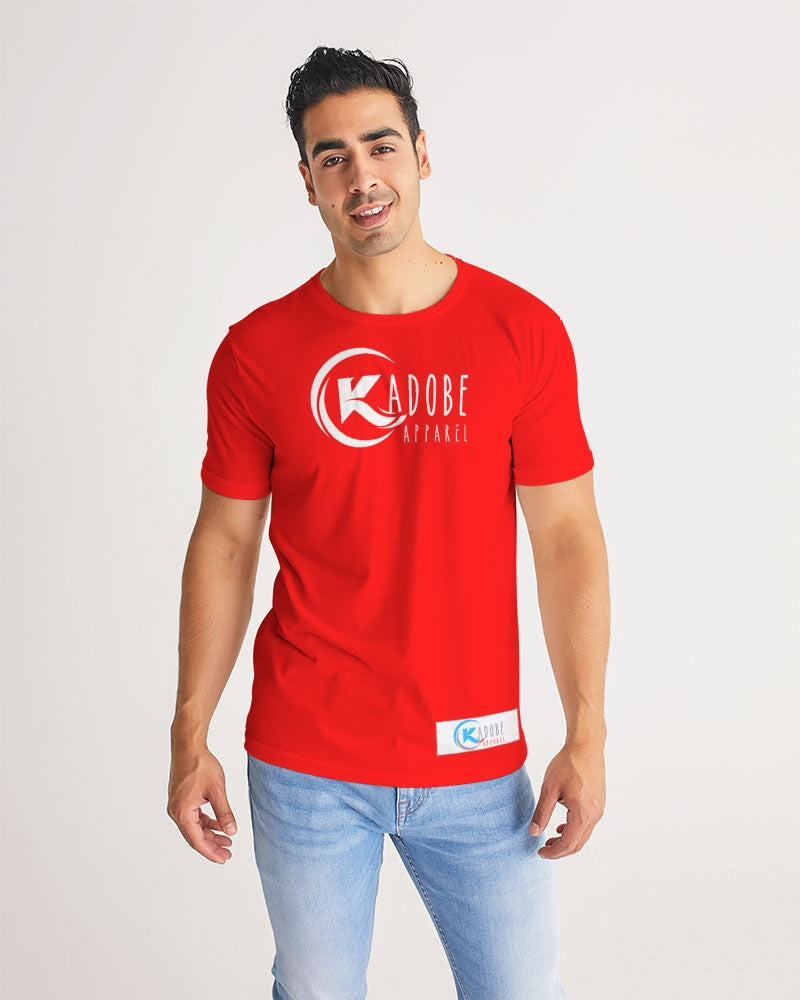 Kadobe Classic Red Men Short Sleeve Crew Neck T Shirt