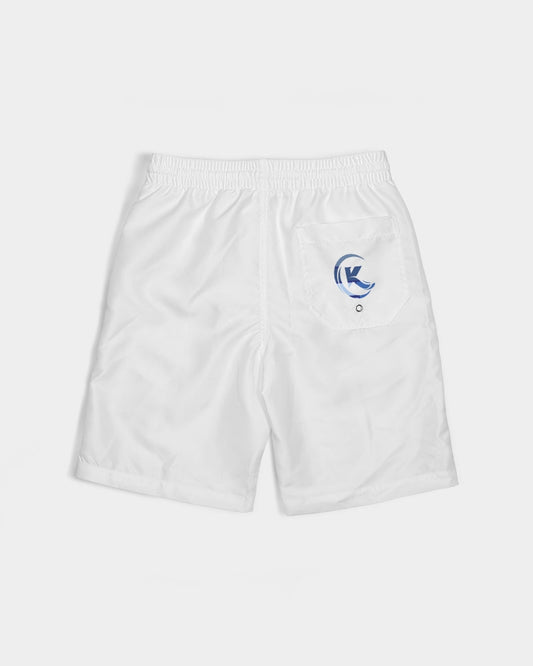 Exclusive Kadobe 2.0 Abstract Blue Boxes Logo Boys Swim Trunk