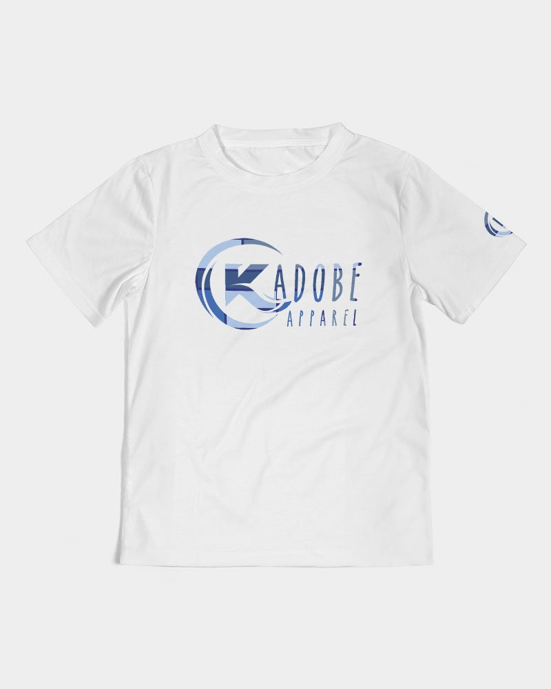Exclusive Kadobe Abstract Blue Boxes Logo Kids Tee
