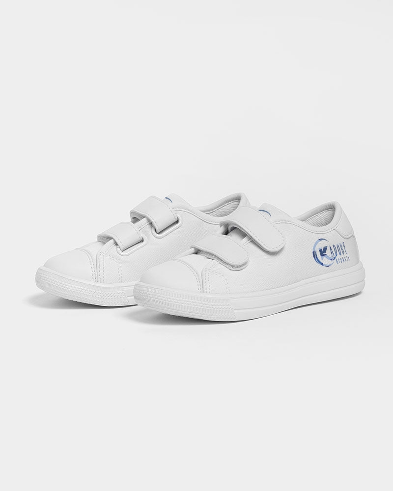 Exclusive Kadobe Abstract Blue Boxes Logo Kids Velcro Sneaker