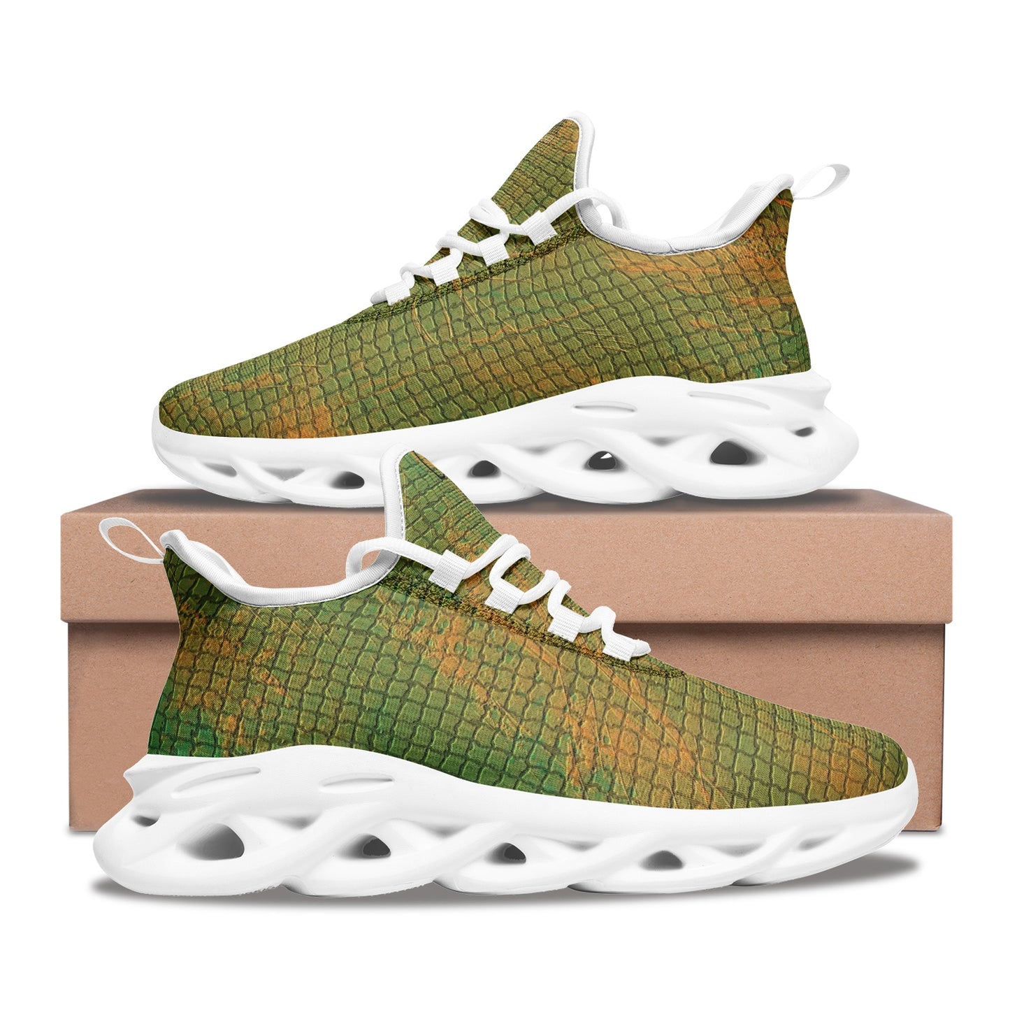 Kadobe Unisex Emerald Pit Viper Bounce Mesh Knit Sneakers