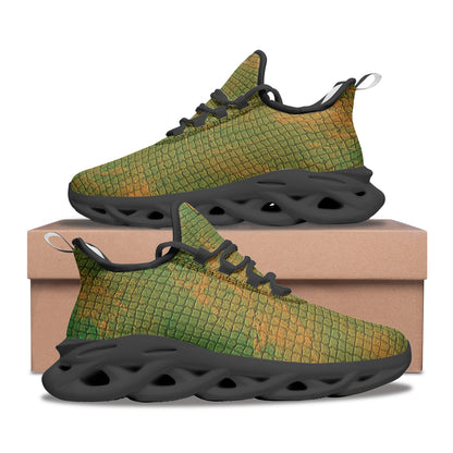 Kadobe Unisex Emerald Pit Viper Bounce Mesh Knit Sneakers