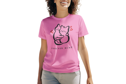 Women's Forever Mine Cat T-Shirt | Adorable Pet Love Top