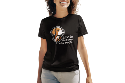 Dog Lover Women's T-Shirt –Casual Short Sleeve