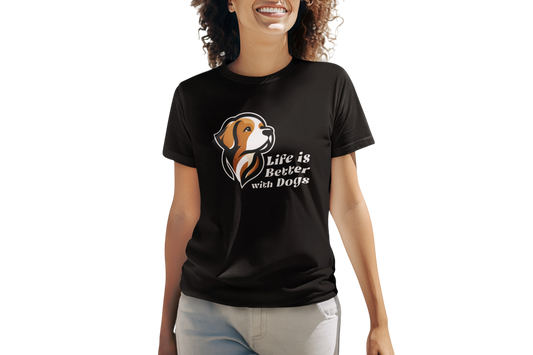 Dog Lover Women's T-Shirt –Casual Short Sleeve