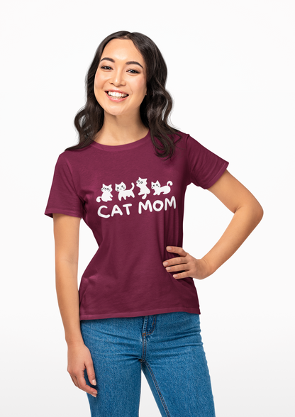 CAT MOM Women's T-Shirt | Cute Kitty Lover Tee