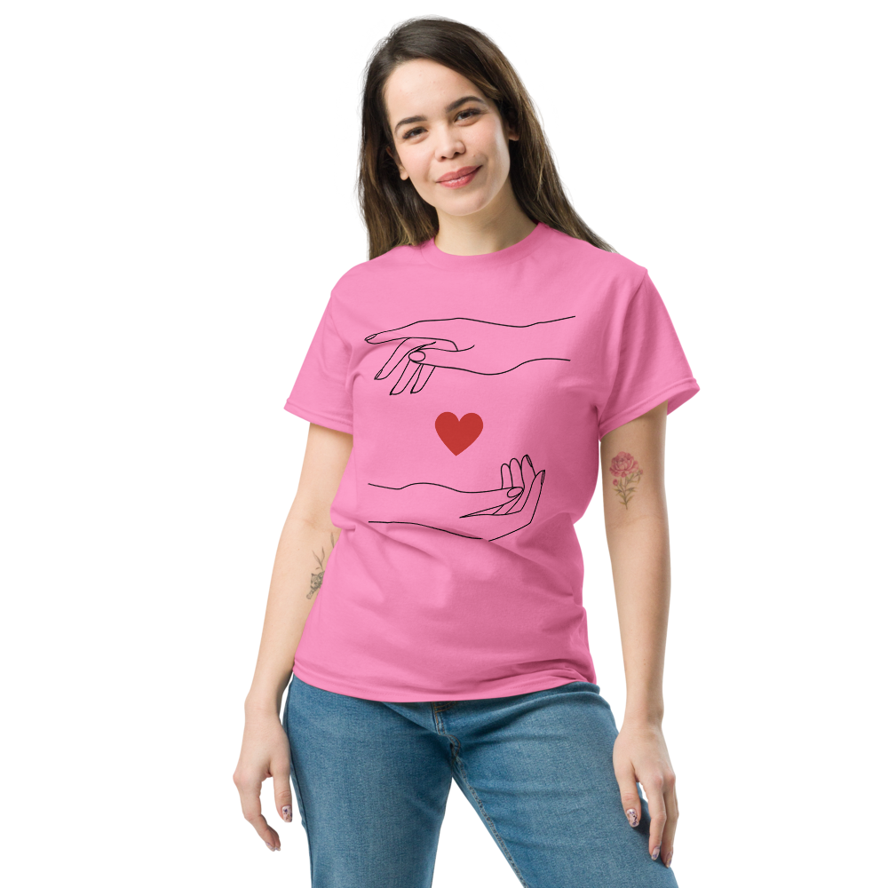 Minimalist Caring Hands Love Women's T-Shirt