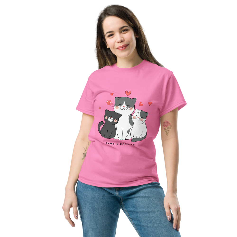 Heartwarming Cat Lover Paws & Reflect Women's Tee