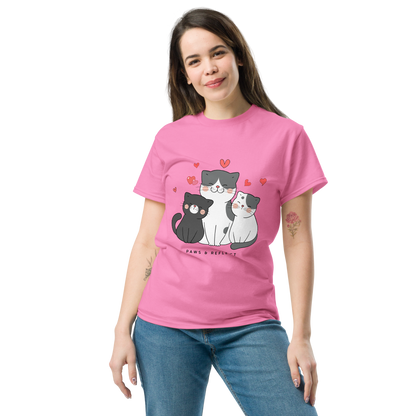 Heartwarming Cat Lover Paws & Reflect Women's Tee