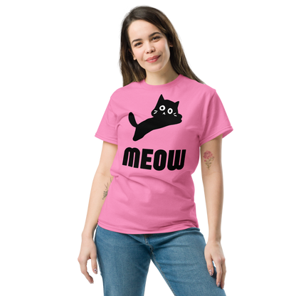 Women's Black Cat MEOW T-Shirt