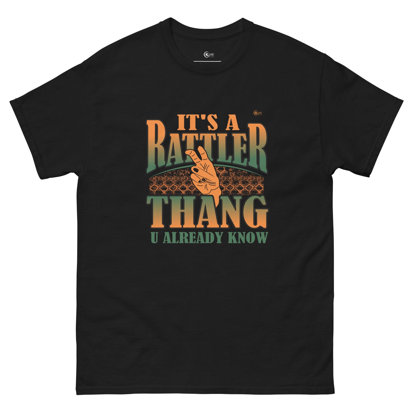 Unisex classic tee IT’S A RATTLER THANG Black