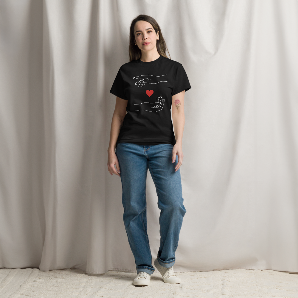 Minimalist Caring Hands Love Women's T-Shirt
