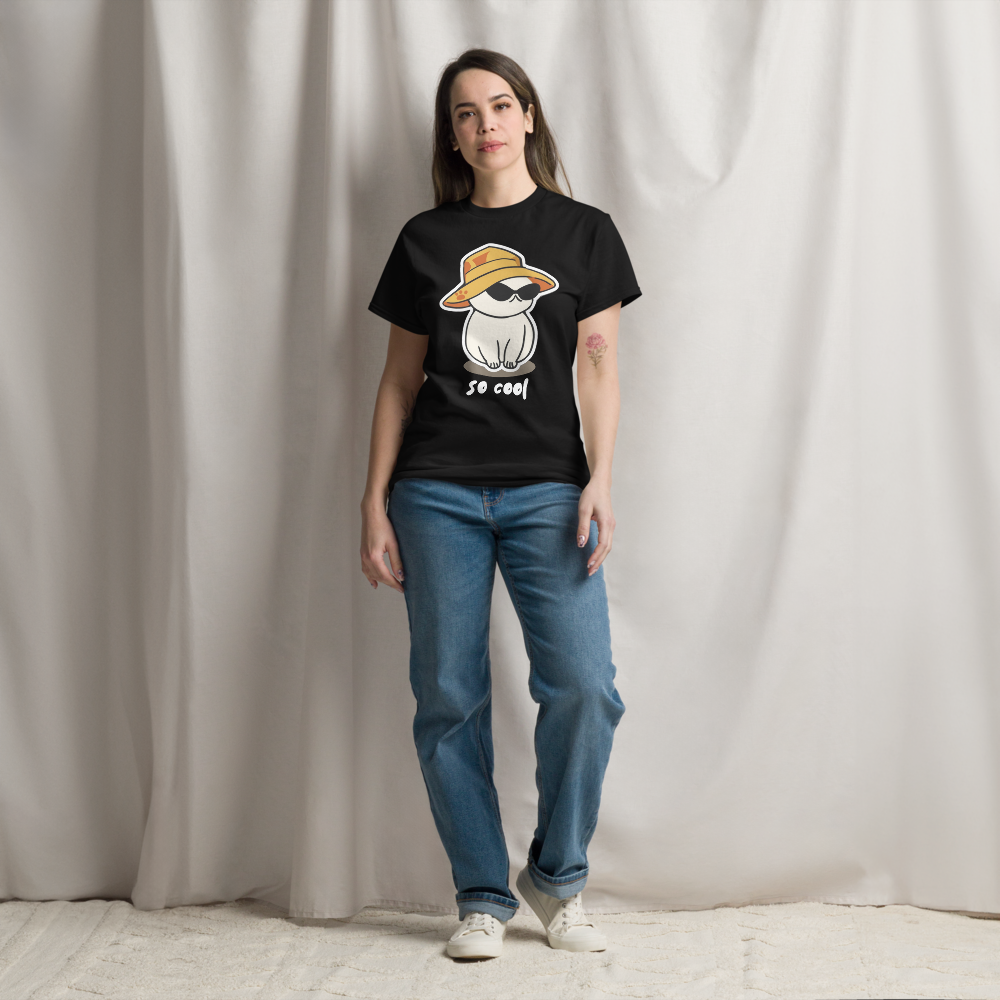 Cute Cool Cat Women's Short Sleeve Tee