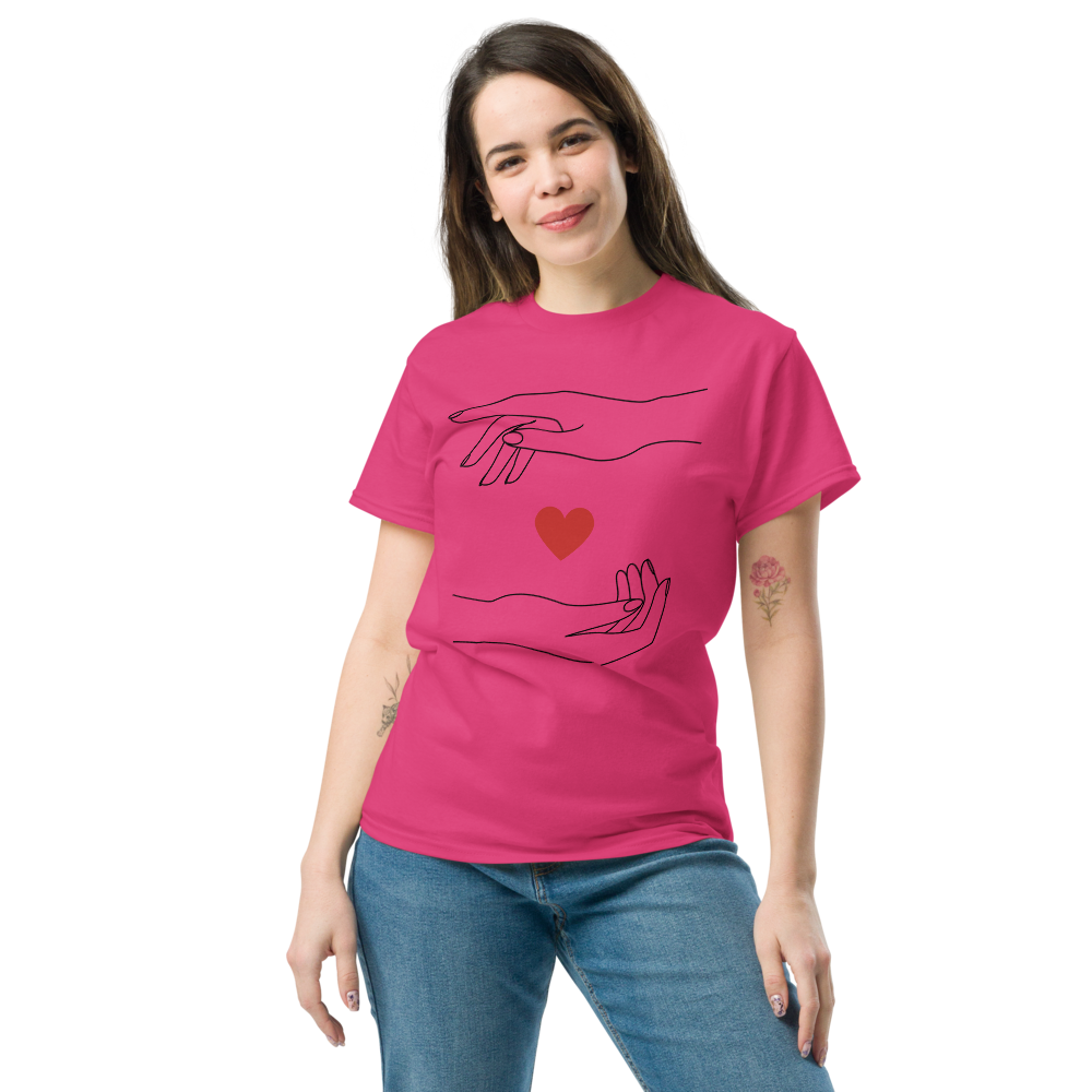 Minimalist Caring Hands Love Women's T-Shirt