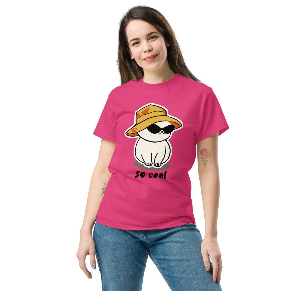 Cute Cool Cat Women's Short Sleeve Tee