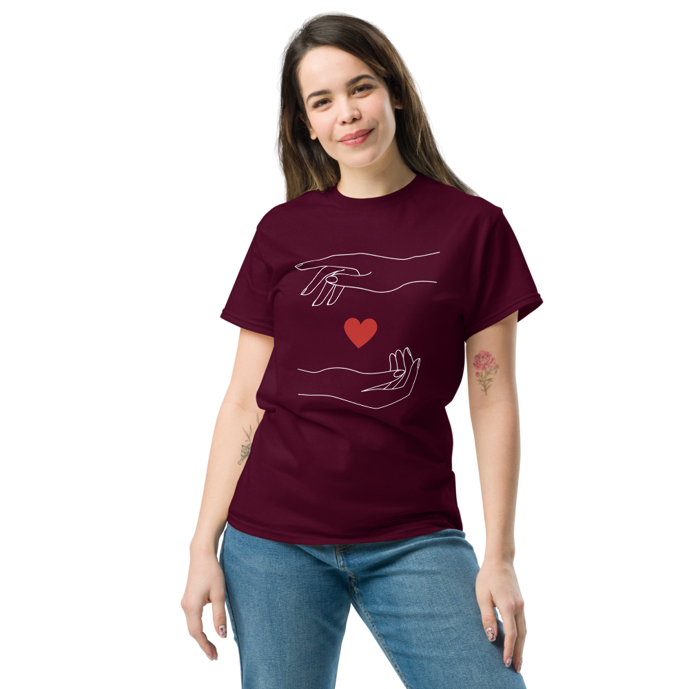 Minimalist Caring Hands Love Women's T-Shirt
