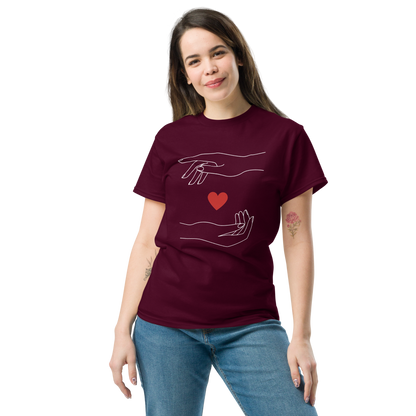 Minimalist Caring Hands Love Women's T-Shirt