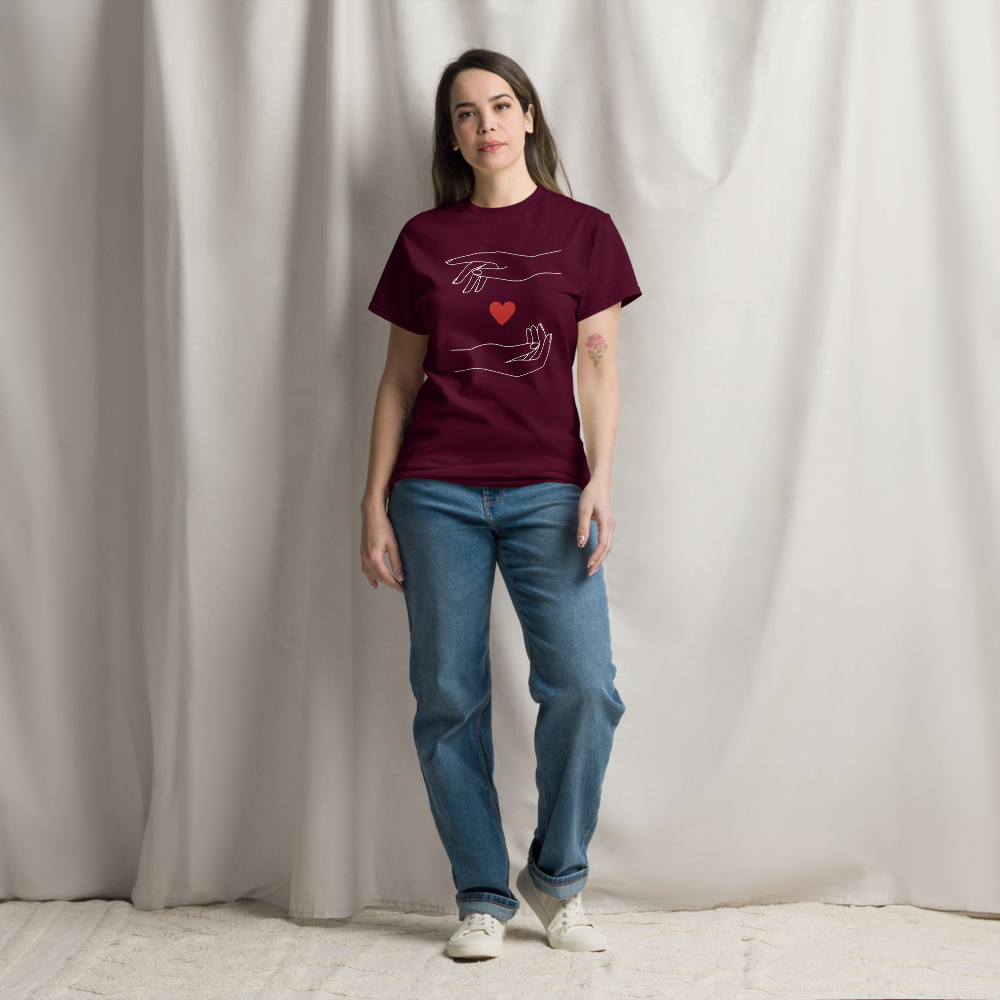 Minimalist Caring Hands Love Women's T-Shirt