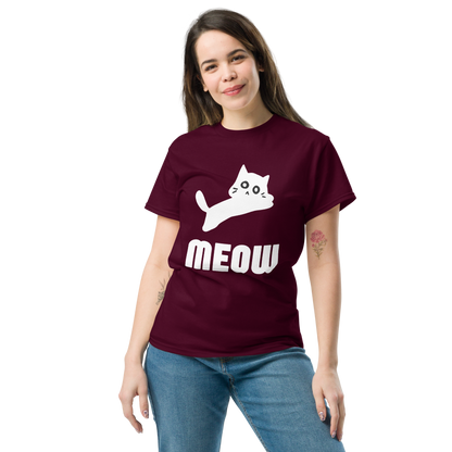 Women's Black Cat MEOW T-Shirt