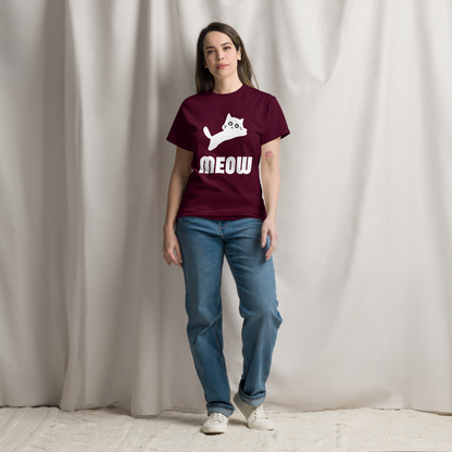 Women's Black Cat MEOW T-Shirt