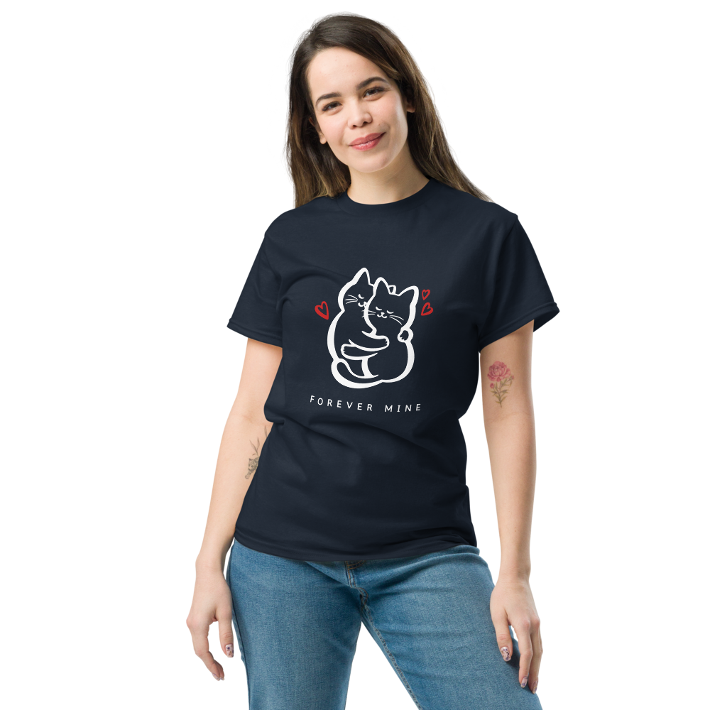 Women's Forever Mine Cat T-Shirt | Adorable Pet Love Top