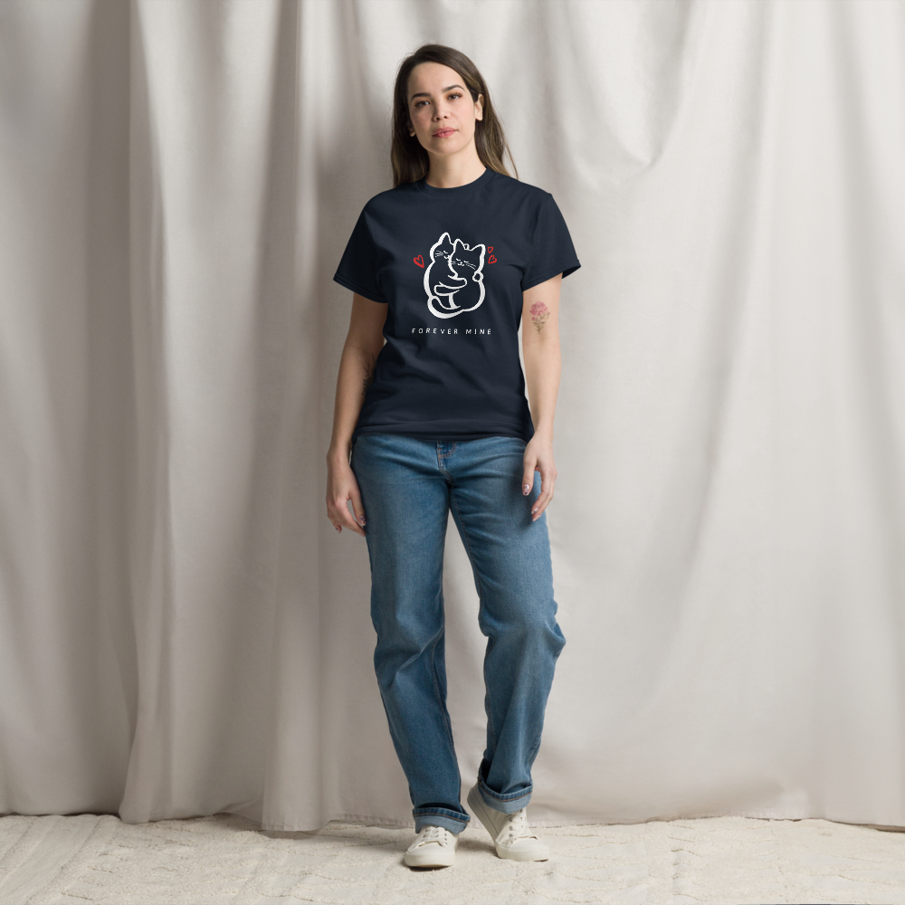Women's Forever Mine Cat T-Shirt | Adorable Pet Love Top