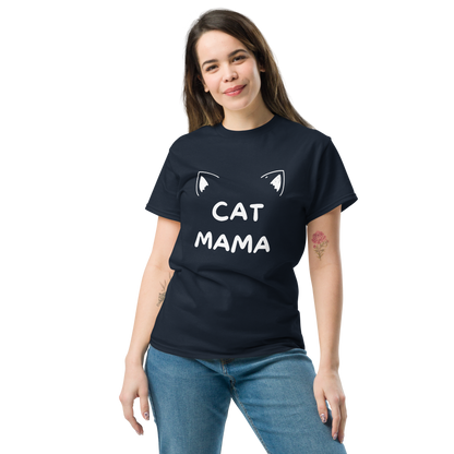 Women's Cat Mama Tee | Best Cat Mom Graphic Shirt