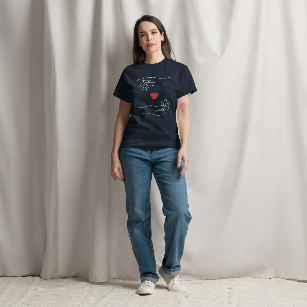 Minimalist Caring Hands Love Women's T-Shirt