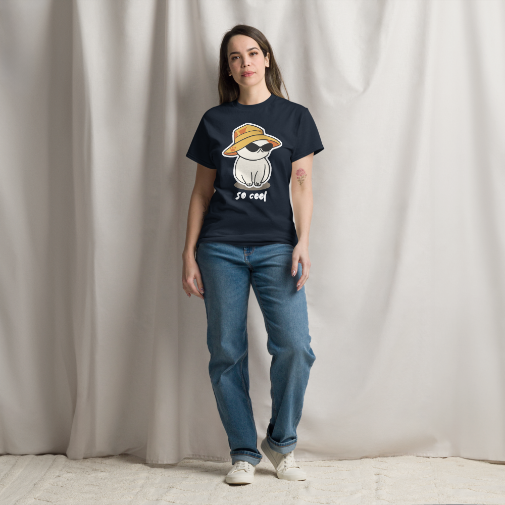 Cute Cool Cat Women's Short Sleeve Tee