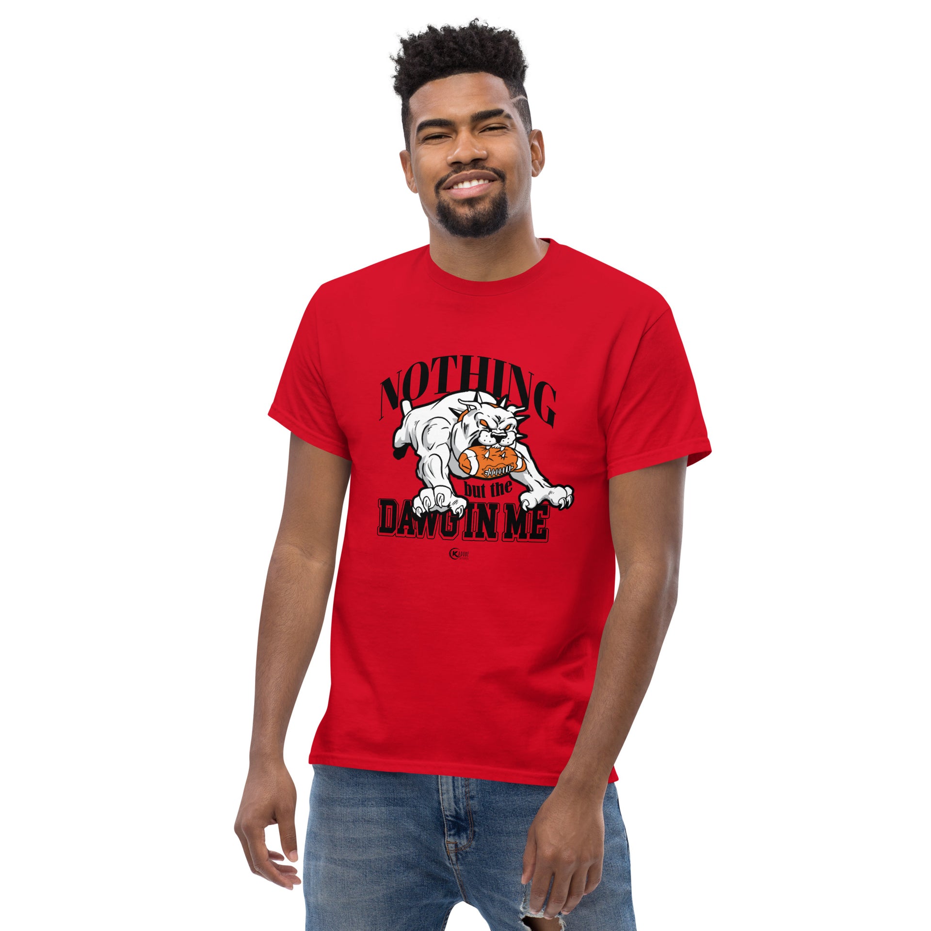 Unisex classic tee GA. BULL DAWGS Red & Black