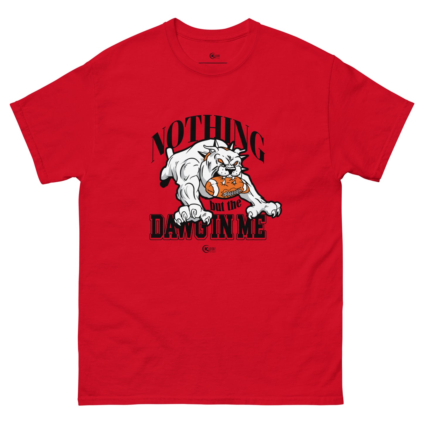Unisex classic tee GA. BULL DAWGS Red & Black