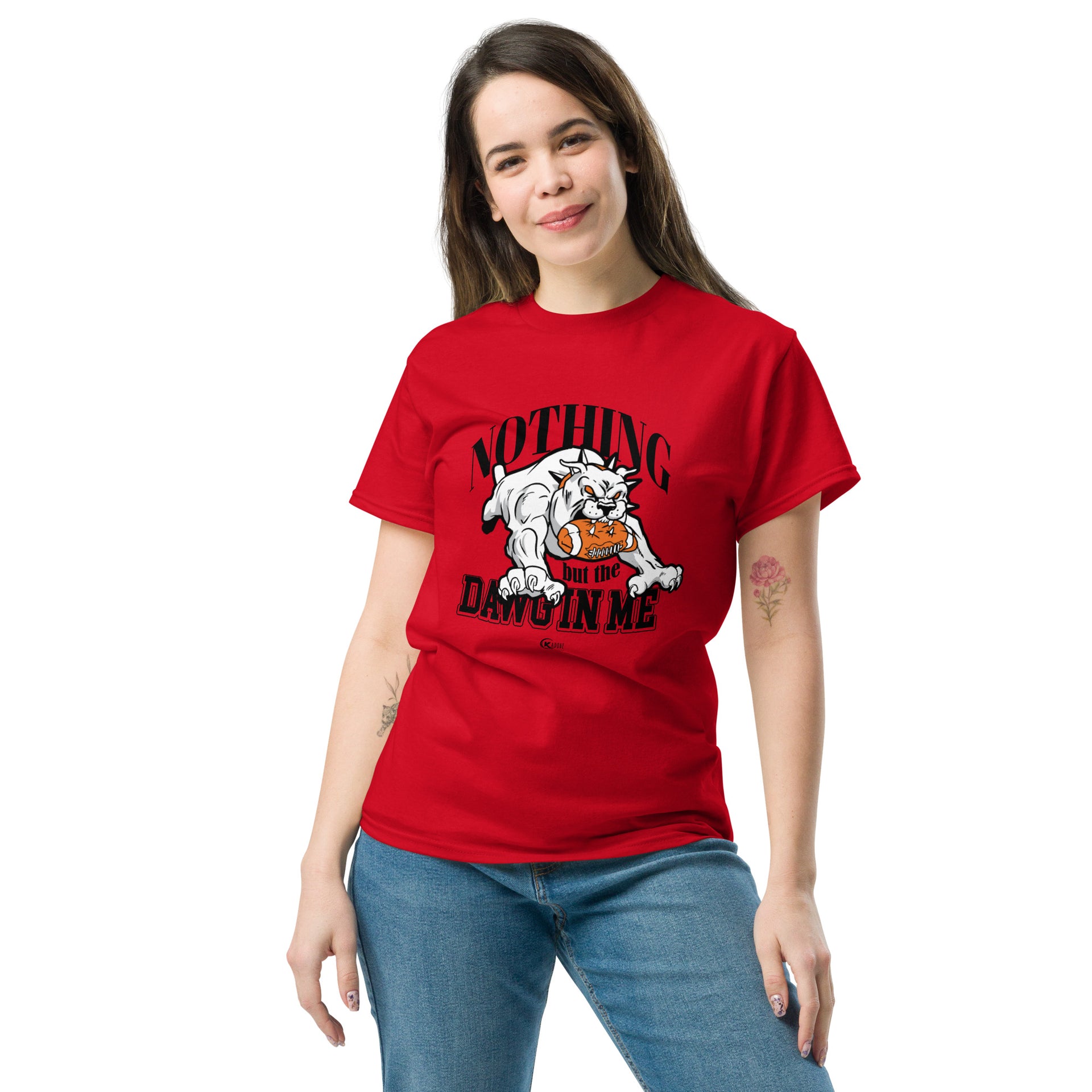 Unisex classic tee GA. BULL DAWGS Red & Black