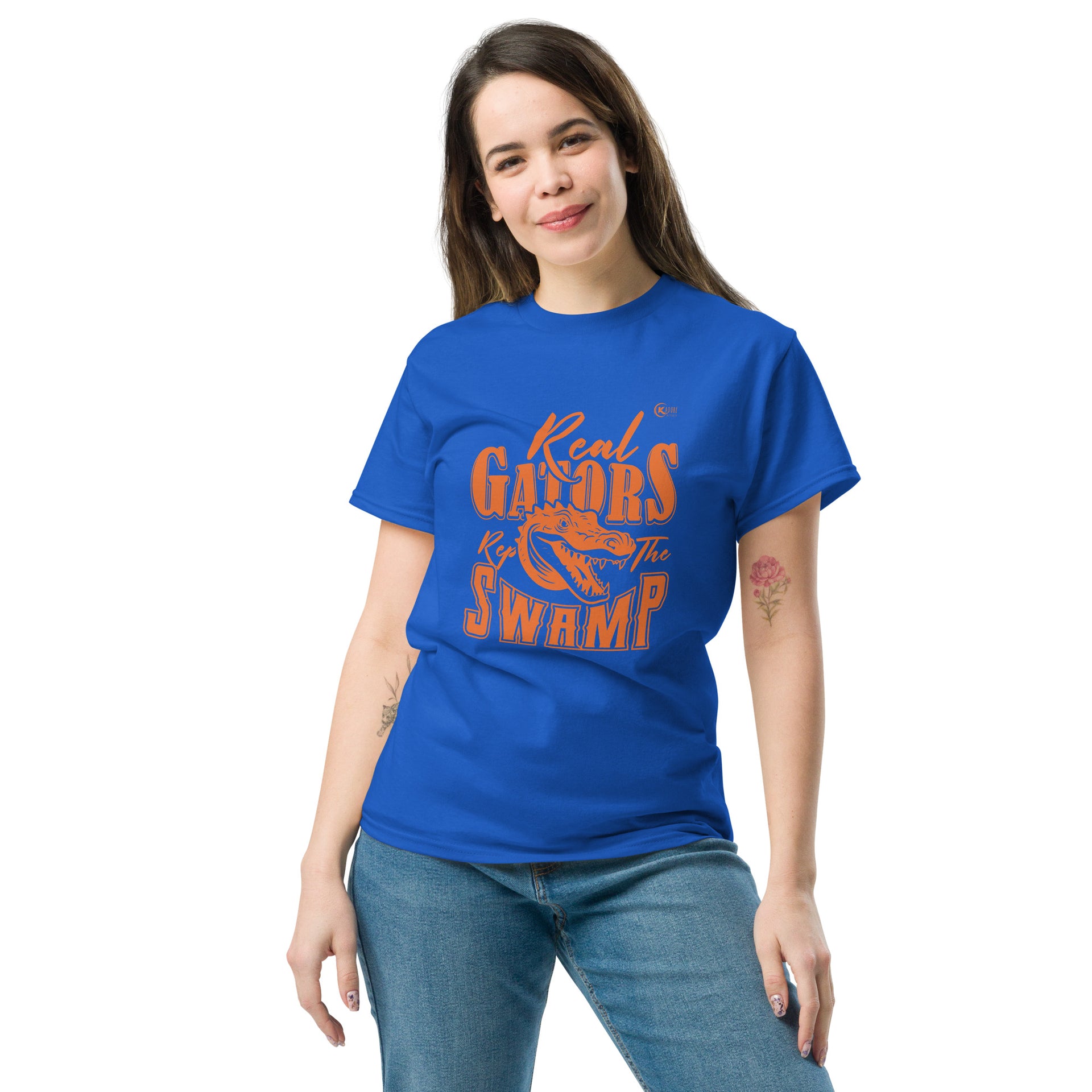 Unisex classic tee Real Gators Blue and Orange