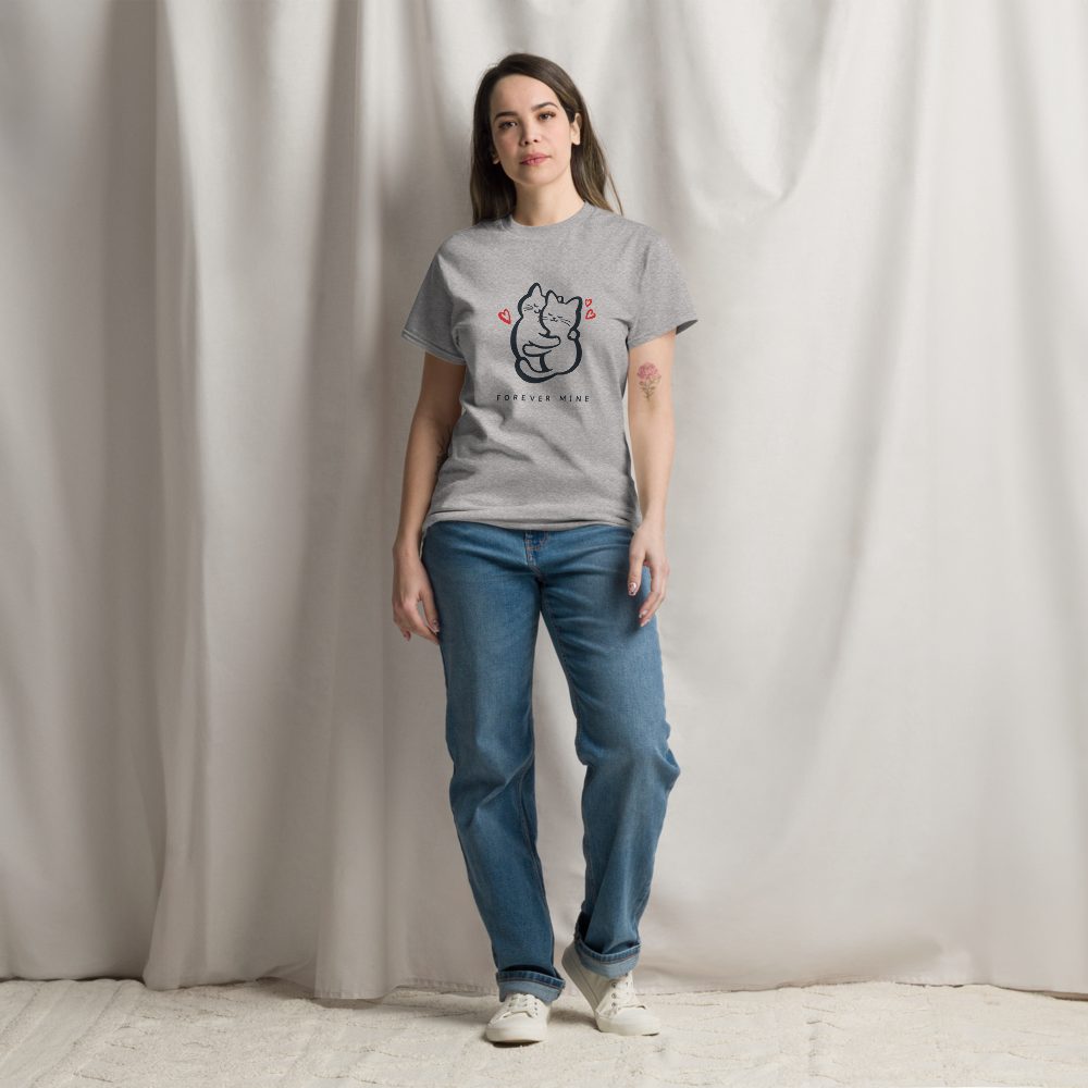Women's Forever Mine Cat T-Shirt | Adorable Pet Love Top