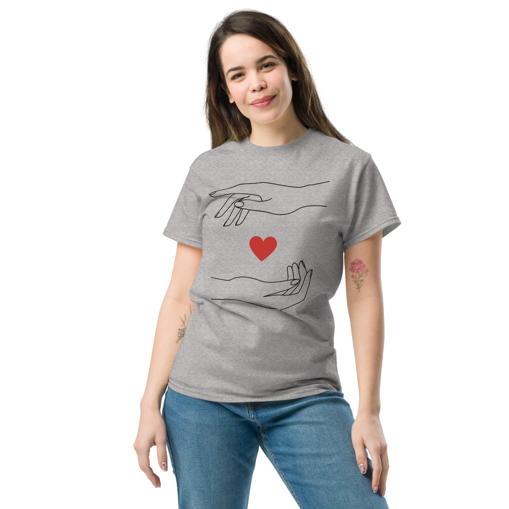 Minimalist Caring Hands Love Women's T-Shirt