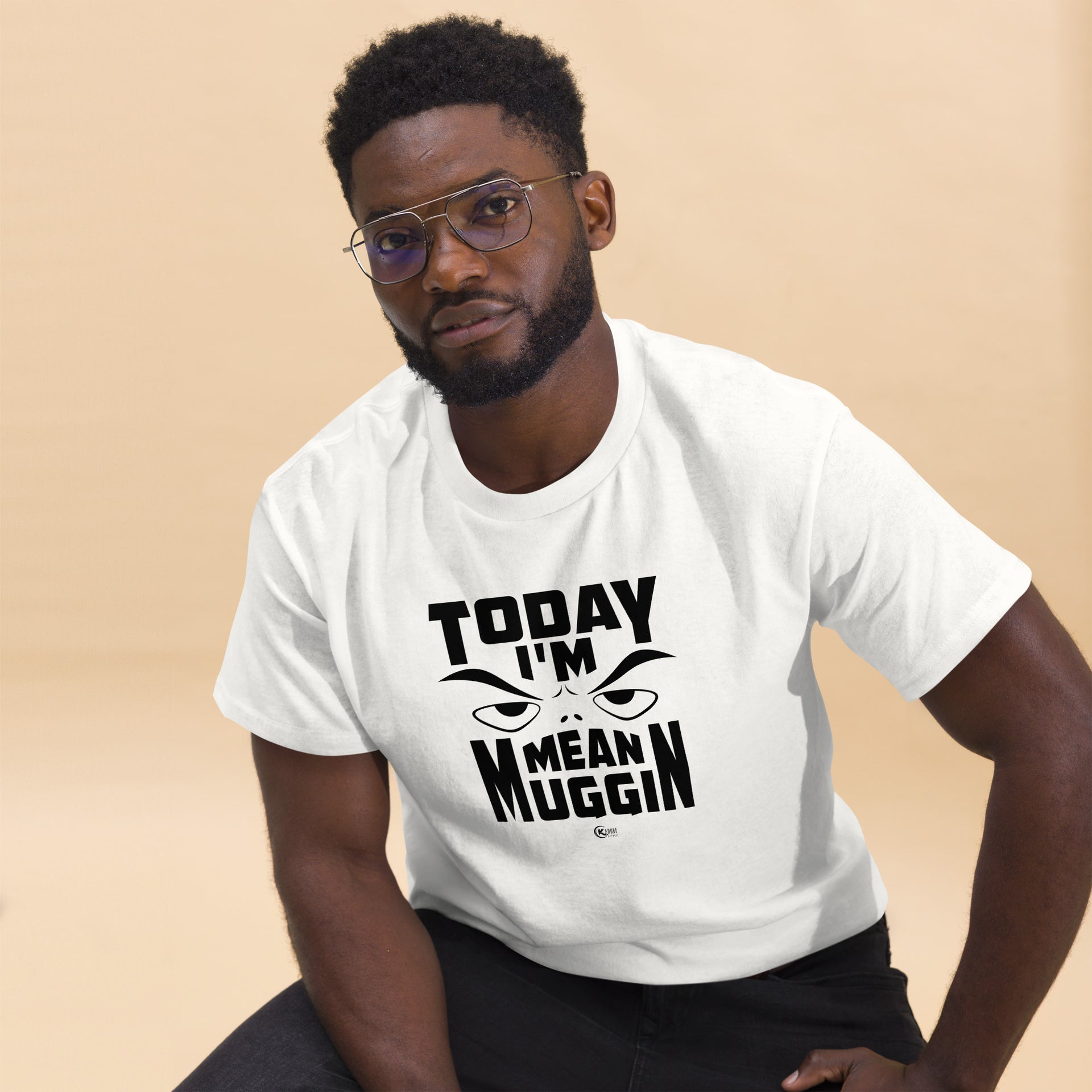 Unisex classic tee MEAN MUGGIN WHITE