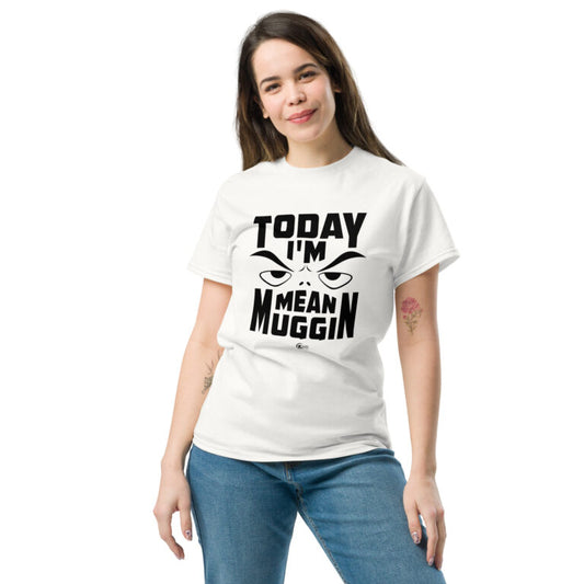 Unisex classic tee MEAN MUGGIN WHITE