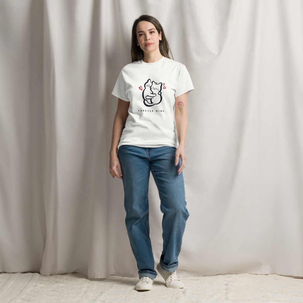 Women's Forever Mine Cat T-Shirt | Adorable Pet Love Top